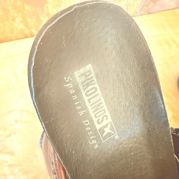 Pikolinos Spanish Design vintage leather side zip shoes, 39.  EUC dark brown, - Picture 7 of 11